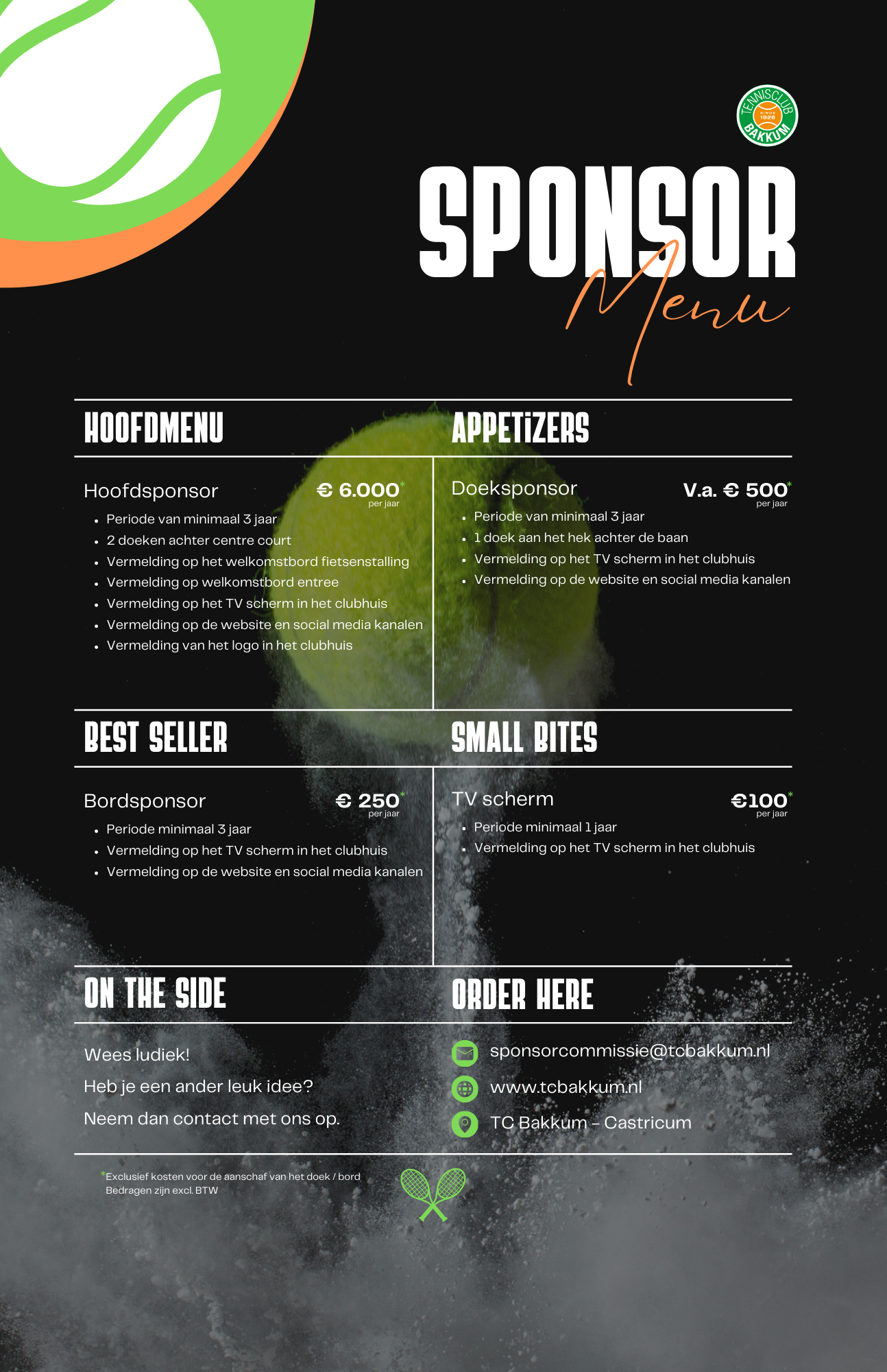 Sponsormenu